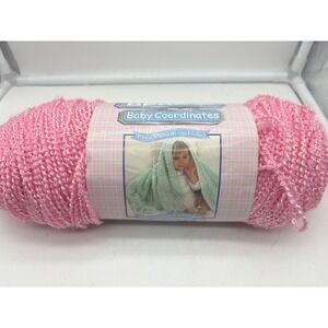 Vintage Bernat Baby Coordinates Yarn • Soft Pink Shimmer • Discontinued Skein